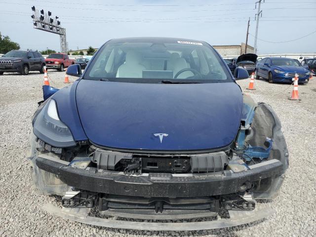 5YJ3E1EC9MF013411 - 2021 TESLA MODEL 3 BLUE photo 5