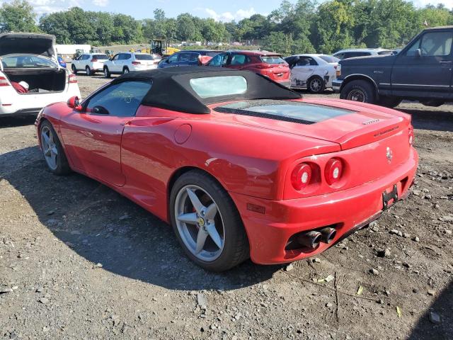 ZFFYT53AX10126395 - 2001 FERRARI 360 SPIDER RED photo 2