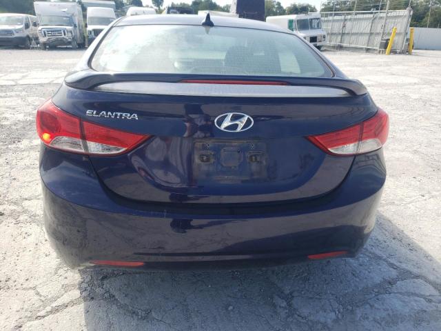 5NPDH4AE8DH413983 - 2013 HYUNDAI ELANTRA GLS BLUE photo 6