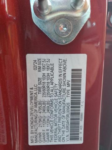 5J6RS4H70RL009426 - 2024 HONDA CR-V EXL RED photo 13