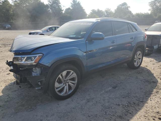 1V21E2CA5LC219432 - 2020 VOLKSWAGEN ATLAS CROS SE ლურჯი ფოტო 1