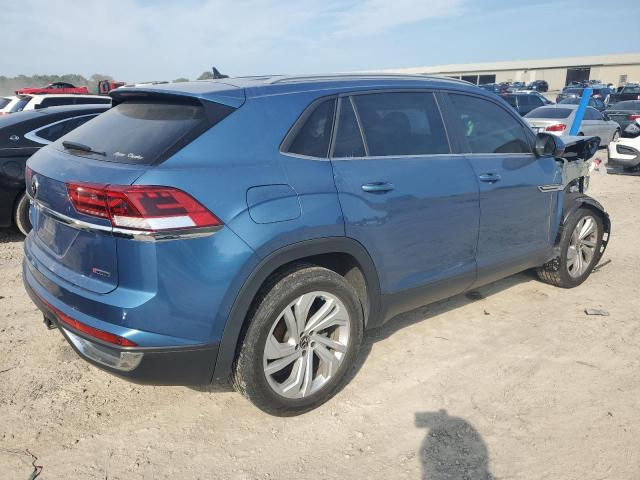 1V21E2CA5LC219432 - 2020 VOLKSWAGEN ATLAS CROS SE ლურჯი ფოტო 3