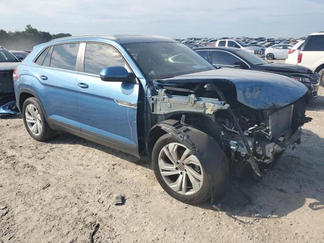 1V21E2CA5LC219432 - 2020 VOLKSWAGEN ATLAS CROS SE ლურჯი ფოტო 4