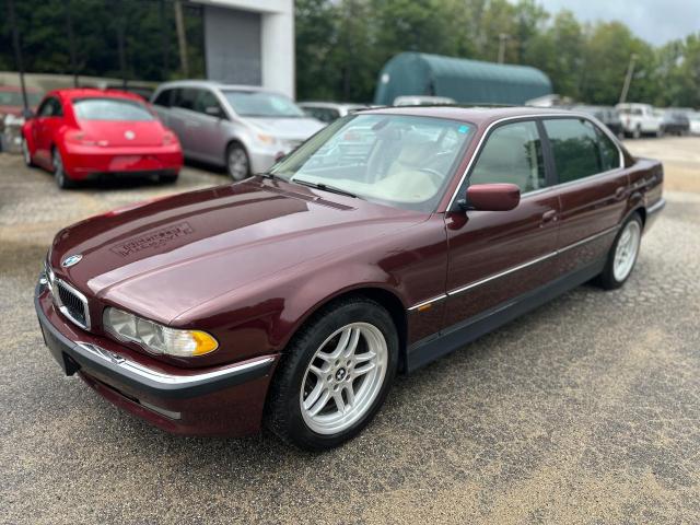 WBAGH8343YDP06479 - 2000 BMW 740 IL MAROON photo 2