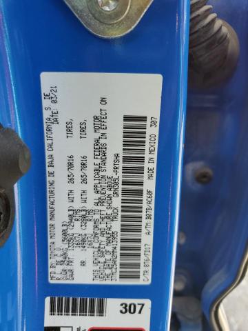 3TMCZ5AN2MM413955 - 2021 TOYOTA TACOMA DOUBLE CAB BLUE photo 12