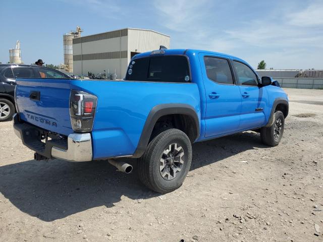 3TMCZ5AN2MM413955 - 2021 TOYOTA TACOMA DOUBLE CAB BLUE photo 3