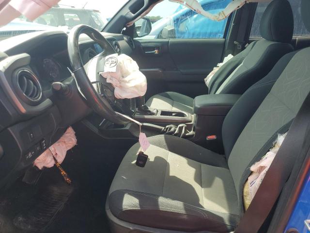 3TMCZ5AN2MM413955 - 2021 TOYOTA TACOMA DOUBLE CAB BLUE photo 7