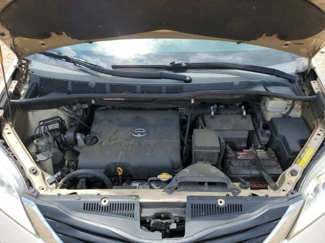 5TDKK3DCXCS197124 - 2012 TOYOTA SIENNA LE ოქროსფერი ფოტო 12