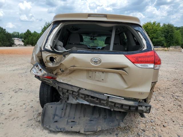 5TDKK3DCXCS197124 - 2012 TOYOTA SIENNA LE ოქროსფერი ფოტო 6