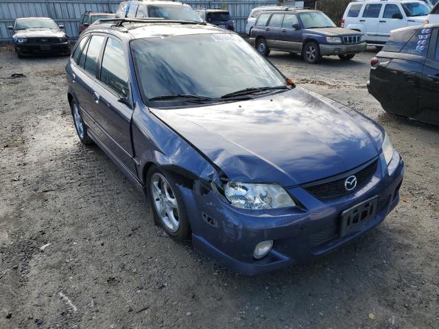 JM1BJ245521483442 - 2002 MAZDA PROTEGE PR5 BLUE photo 1