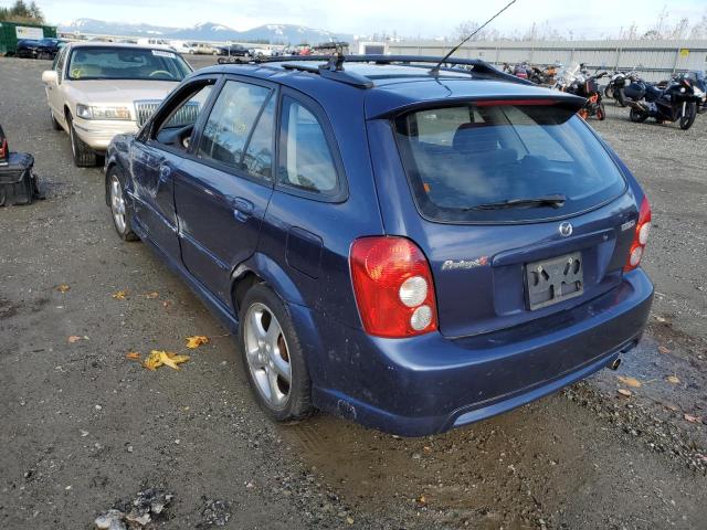 JM1BJ245521483442 - 2002 MAZDA PROTEGE PR5 BLUE photo 3