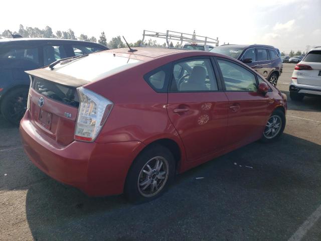 JTDKN3DU3A0045363 - 2010 TOYOTA PRIUS BURGUNDY photo 3