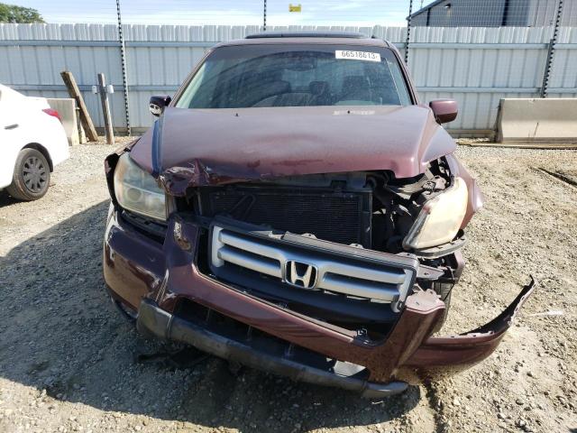 5FNYF285X8B022081 - 2008 HONDA PILOT EXL BURGUNDY photo 5