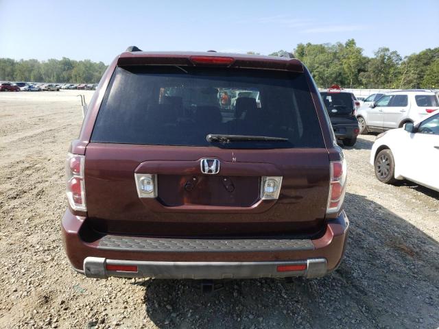 5FNYF285X8B022081 - 2008 HONDA PILOT EXL BURGUNDY photo 6