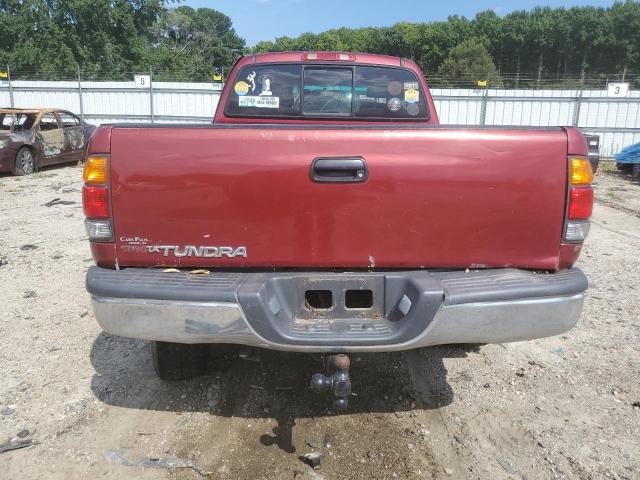 5TBRN3412YS084675 - 2000 TOYOTA TUNDRA ACCESS CAB SR5 RED photo 6