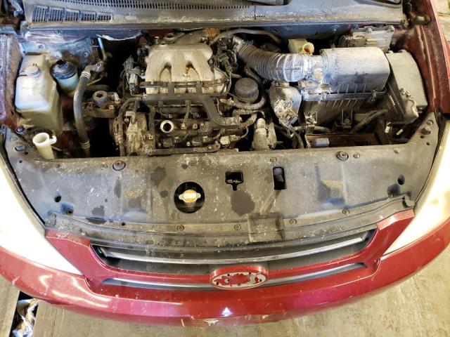 KNDMB233376167019 - 2007 KIA SEDONA EX RED photo 12