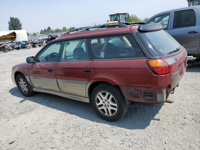 4S3BH675537612664 - 2003 SUBARU LEGACY OUTBACK AWP 勃艮第红 照片 2