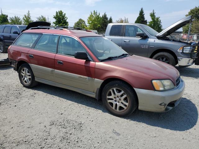 4S3BH675537612664 - 2003 SUBARU LEGACY OUTBACK AWP 勃艮第红 照片 4