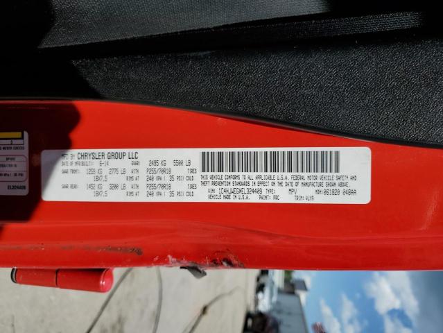 1C4HJWEGXEL324409 - 2014 JEEP WRANGLER U SAHARA RED photo 13