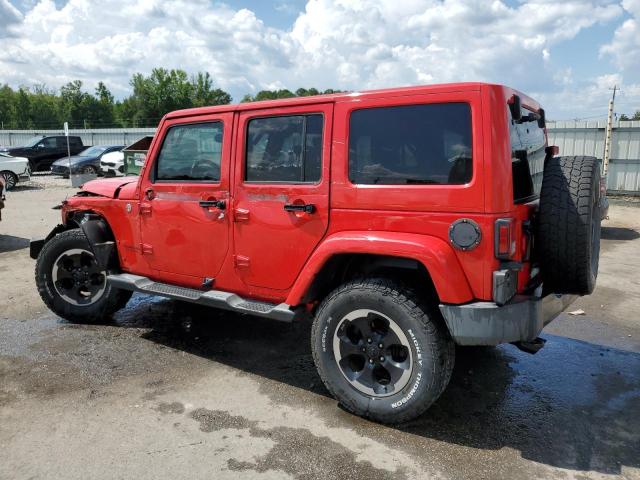 1C4HJWEGXEL324409 - 2014 JEEP WRANGLER U SAHARA RED photo 2