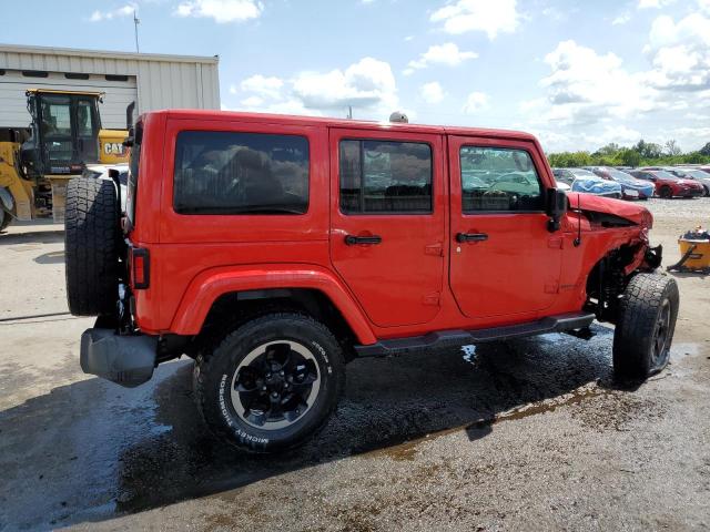 1C4HJWEGXEL324409 - 2014 JEEP WRANGLER U SAHARA RED photo 3