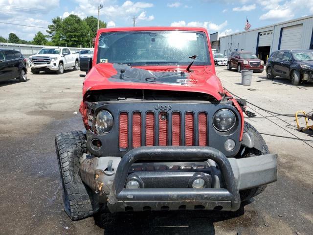 1C4HJWEGXEL324409 - 2014 JEEP WRANGLER U SAHARA RED photo 5