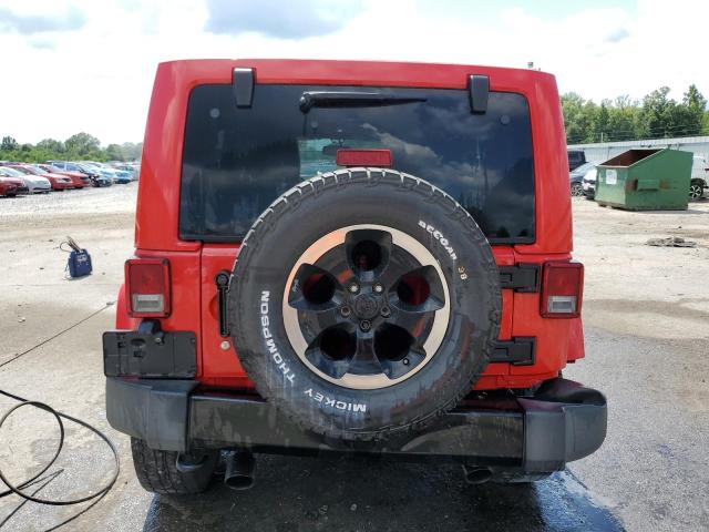 1C4HJWEGXEL324409 - 2014 JEEP WRANGLER U SAHARA RED photo 6