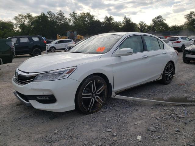 1HGCR3F96GA021337 - 2016 HONDA ACCORD TOURING WHITE photo 1