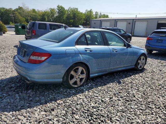 WDDGF8BB9AF456139 - 2010 MERCEDES-BENZ C 300 4MATIC BLUE photo 3