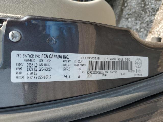 2C4RC1CG9GR126936 - 2016 CHRYSLER TOWN & COU TOURING L GRAY photo 13