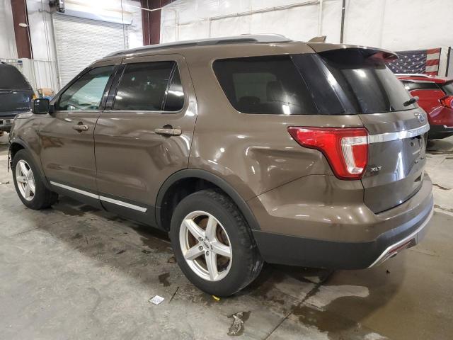 1FM5K8D81GGC21554 - 2016 FORD EXPLORER XLT ყავისფერი ფოტო 2