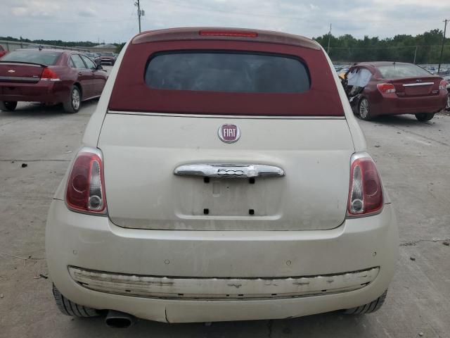 3C3CFFER6CT313796 - 2012 FIAT 500 LOUNGE WHITE photo 6