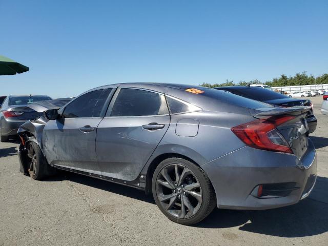 2HGFC2F68KH554542 - 2019 HONDA CIVIC LX GRAY photo 2