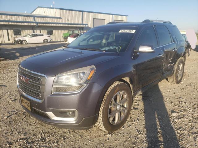 1GKKVRKD9EJ122523 - 2014 GMC ACADIA SLT-1 BLUE photo 2