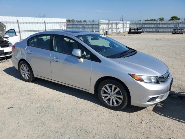 19XFB2F90CE348379 - 2012 HONDA CIVIC EXL Արծաթագույն լուսանկար 4
