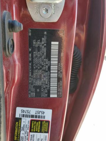 5TBDV54127S474681 - 2007 TOYOTA TUNDRA CREWMAX SR5 RED photo 12