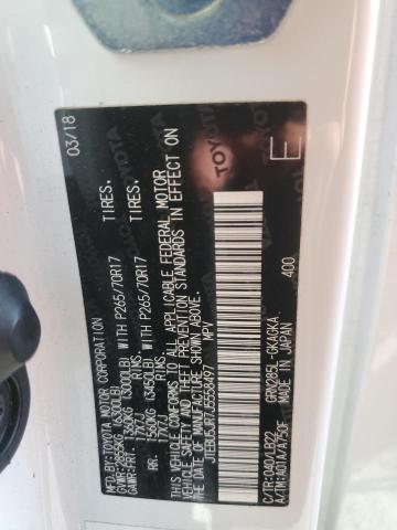 JTEBU5JR7J5558497 - 2018 TOYOTA 4RUNNER SR5/SR5 PREMIUM Белый фото 12