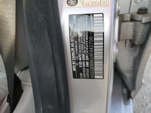 WDDGF8BB2AF442700 - 2010 MERCEDES-BENZ C 300 4MATIC SILVER photo 12