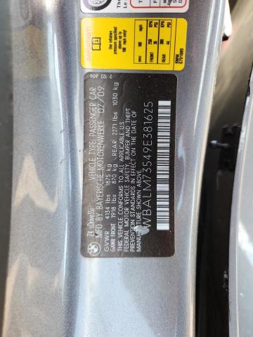 WBALM73549E381625 - 2009 BMW Z4 SDRIVE35I GRAY photo 12
