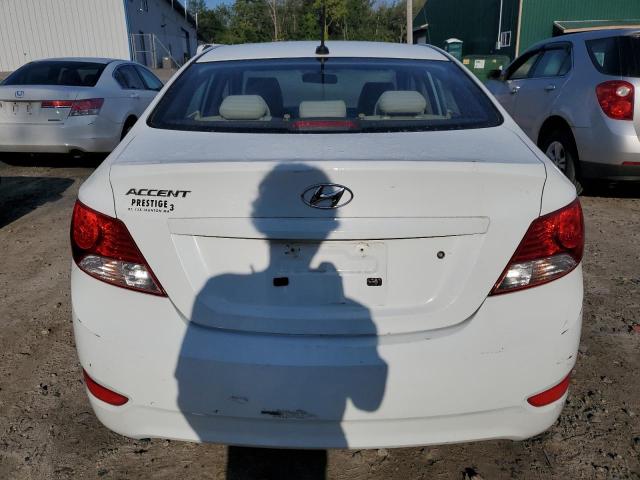 KMHCT4AE4DU581910 - 2013 HYUNDAI ACCENT GLS WHITE photo 6