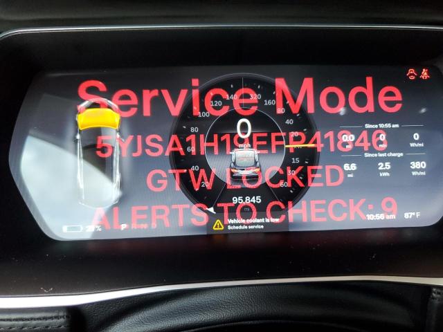 5YJSA1H19EFP41846 - 2014 TESLA MODEL S შავი ფოტო 9