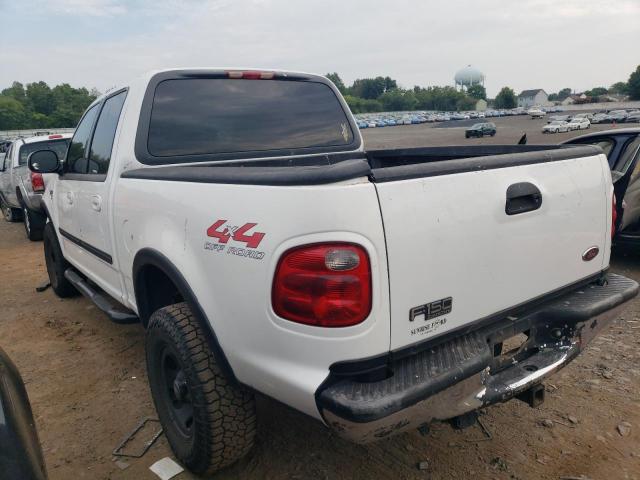 1FTRW08W61KA24257 - 2001 FORD F150 SUPERCREW WHITE photo 2