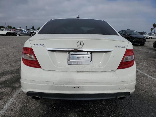 WDDGF8BB4BR159618 - 2011 MERCEDES-BENZ C 300 4MATIC WHITE photo 6