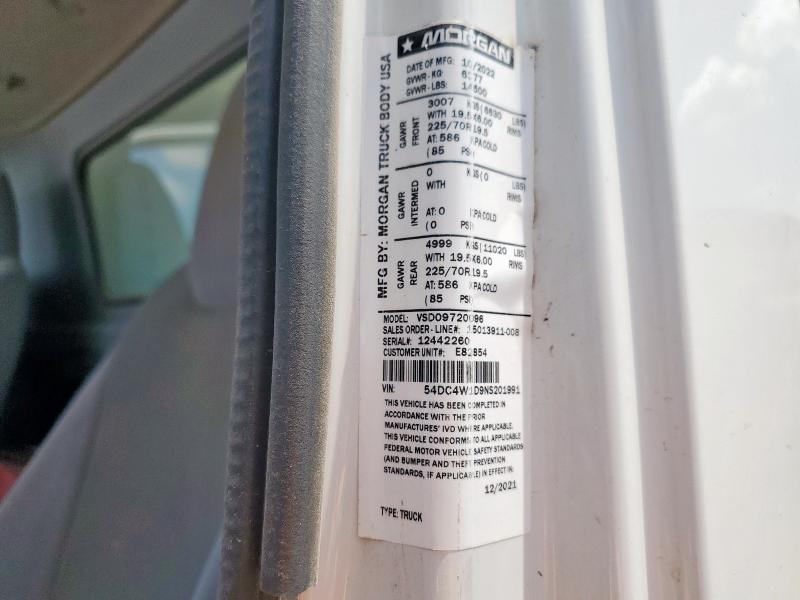 54DC4W1D9NS201991 - 2022 ISUZU NPR HD WHITE photo 13