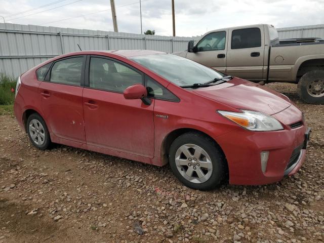 JTDKN3DU6D5687776 - 2013 TOYOTA PRIUS RED photo 4