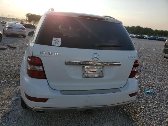 4JGBB8GB8BA631578 - 2011 MERCEDES-BENZ ML 350 4MATIC WHITE photo 6