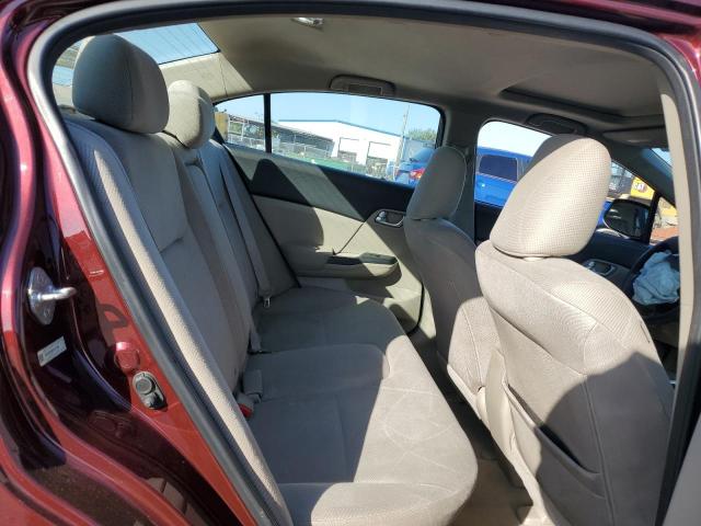 19XFB2F88CE317520 - 2012 HONDA CIVIC EX MAROON photo 10