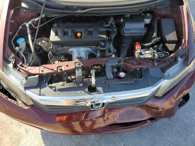 19XFB2F88CE317520 - 2012 HONDA CIVIC EX MAROON photo 11