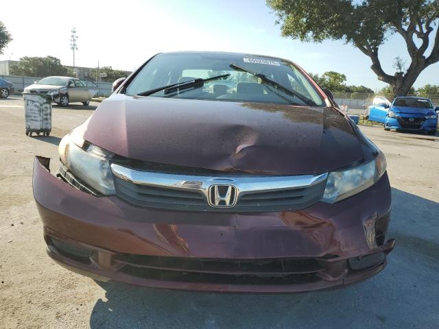 19XFB2F88CE317520 - 2012 HONDA CIVIC EX MAROON photo 5