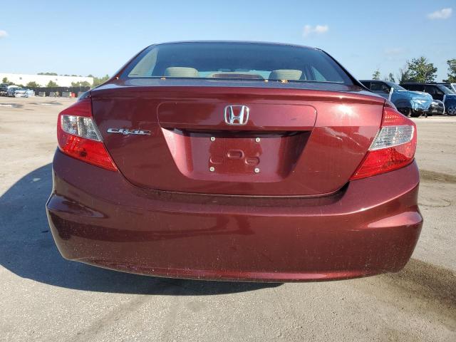 19XFB2F88CE317520 - 2012 HONDA CIVIC EX MAROON photo 6